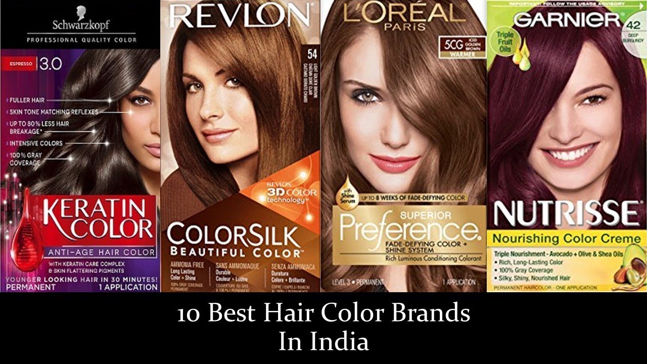 Top 10 Best Hair Color Brands in India | Hair color Brands
